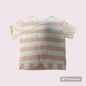 NEW Pink Striped The Little Mermaid Shirt